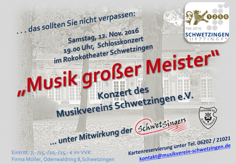 2016 - Musik großer Meister